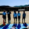鳥羽市陸上記録会に参加した菅島小学校の児童